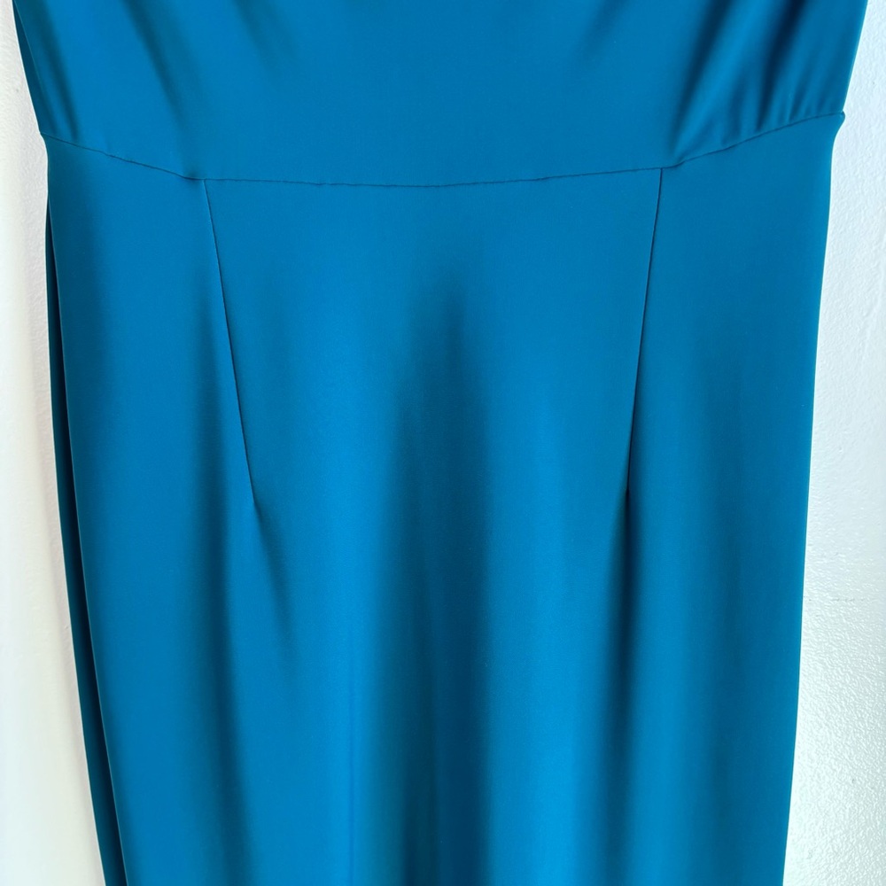 Chiara Boni La Petite Robe Dress Fit and Flare Teal Size 8/44 - Picture 6 of 16